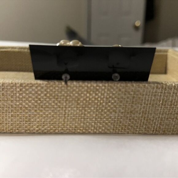 Vintage Beaded Faux Pearl Cluster Earrings - Picture 3 of 5